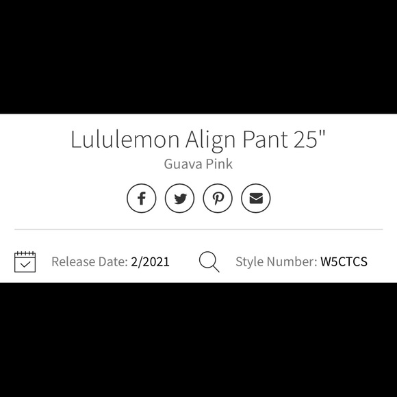 Lululemon Guava Pink Align Pant 25” size 4 - Picture 5 of 6
